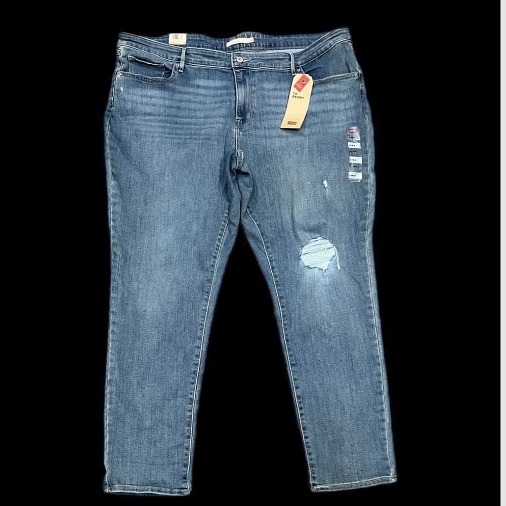 Levi’s Women’s 711 Skinny Mid Rise Sculpt Denim Pants NWT 24W M